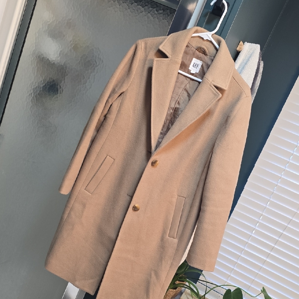 GAP Women's Long Wool Blend Coat